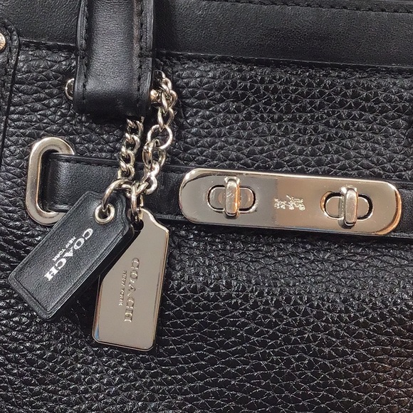 Coach mini Swagger pebbled leather satchel - Picture 3 of 14